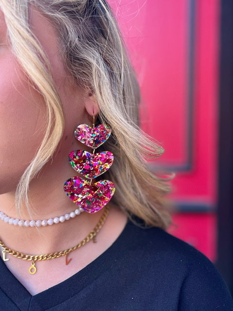 Heart Filled Cocktail Earrings – Kate & Kris