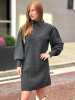 Cozy and Classy Mock Neck Sweater Dress