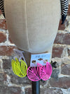 Bonita Cutout Hoop earrings - Neon Yellow-Jewelry-Kate & Kris