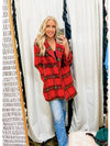 Cozy Wishes Red Plaid Winter Jacket - Red-Coats & Jackets-Kate & Kris