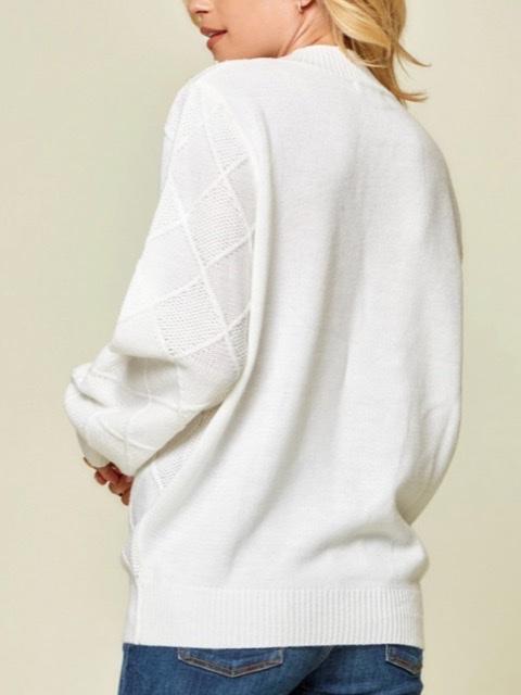 All In The Details Pearl Sweater In Ivory-Sweater-Kate & Kris