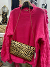 Chic Cheetah Clutch - Tan-Handbags-Kate & Kris