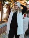 Chic Sleeveless Coat in Oatmeal Curves-Coats & Jackets-Kate & Kris