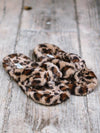 Faux Fur Slippers - Leopard-Kate & Kris