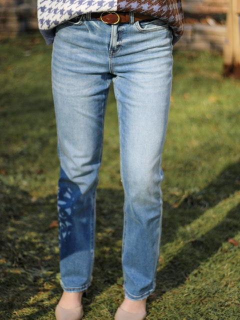 Lizzie High Rise Straight Leg Jeans-Jeans-Kate & Kris