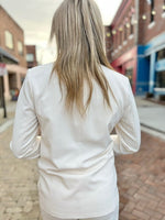 The Cassidy Blazer In Ivory-Kate & Kris