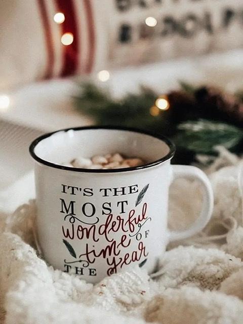 The Most Wonderful Time Of The Year Campfire Coffee Mug-Kate & Kris