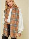 Uptown Cafe Plaid Scarf-scarf-Kate & Kris