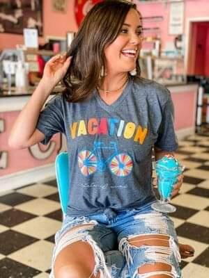 Vacation Tee-tops-Kate & Kris